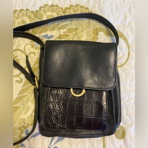 Jacqueline Ferrar Black Leather Crossbody